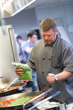 Chef Steve Champagne Cooking In The Niche Kitchen