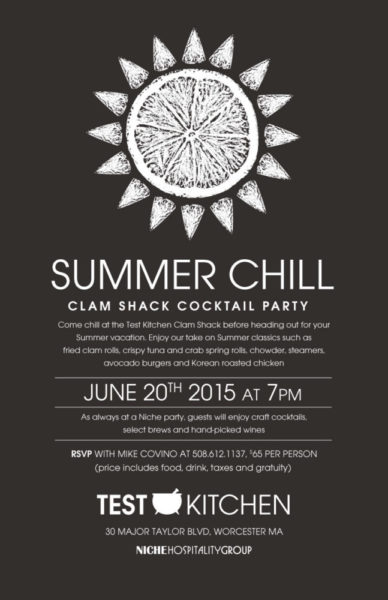 Niche Test Kitchen Summer Chill Invite