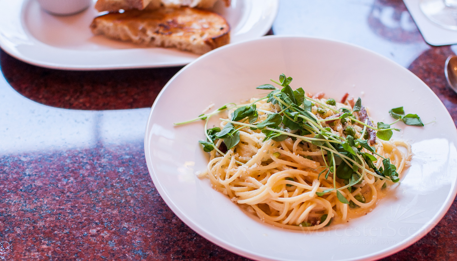 Pasta Carbonara from Via on Shrewsbury Street