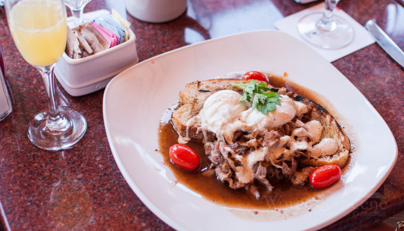 Porchetta Eggs Benedict from Via