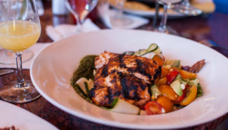 Salmon Salad from Via on Shrewsbury Street in Worcester, MA