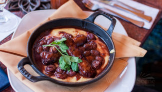 Sausages and Grapes for Brunch at Via on Shrewsbury Street in Worcester, MA