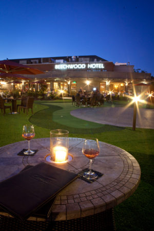 Craving a more modern outdoor ambiance? Try Ceres Bistro at the Beechwood Hotel. Its Pavilion is a tranquil green space for city diners, offering casual seating for more than 100 and a full bar; in summer, guests are treated to live music on Thursday nights. (Photo by Erb Photo)