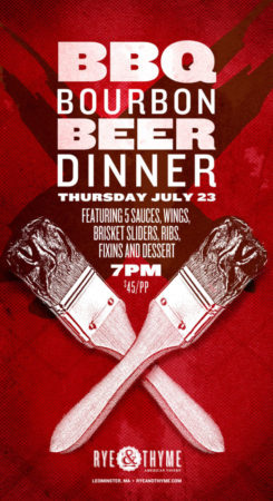 BBQ, BOURBON AND BEER DINNER