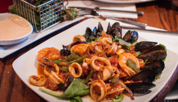 Seafood Marinara from The Boynton on Highland Street in Worcester, MA