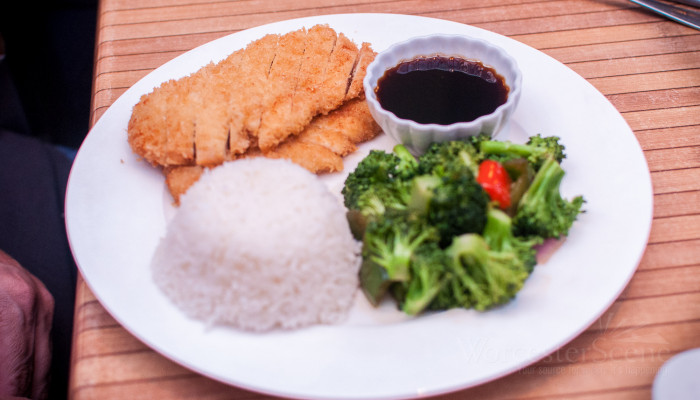 Ginger Chicken at Baba Sushi on Park Avenue in Worcester, MA