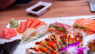 Sashimi at Baba Sushi on Park Avenue in Worcester, MA