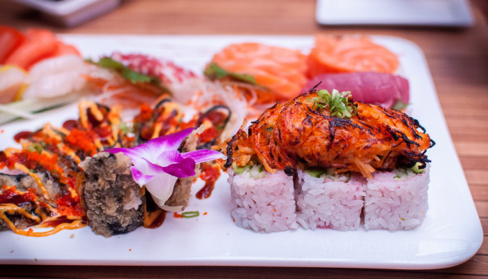 Volcano Roll from Baba Sushi on Park Avenue in Worcester, MA