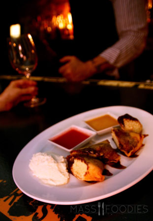 Chocolate Fudge Egg Rolls from Citizen Wine Bar to celebrate Block Five