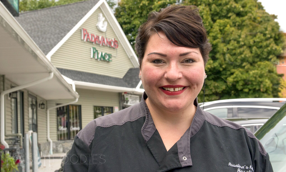 Rose-Ellen Padavano outside of Padavano's on Shrewsbury Street in Worcester, MA