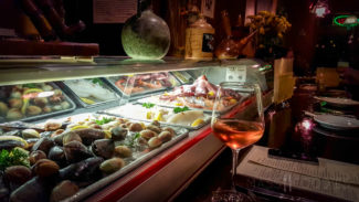 Bellying up at the bar at Pinto Pincho Tapas Bar in Woburn, MA