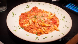Cavatelli Bolognese from La Cucina Italiana on Hamilton Street in Worcester, MA