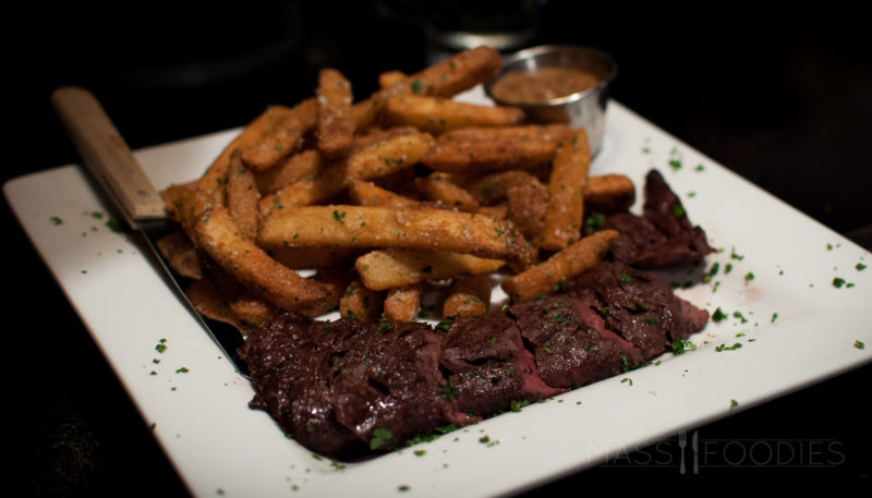 Hanger Steak and Truffle Fries from the Compass Tavern