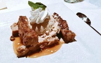 Banana Pain Perdu made by Chef Brady at Sonoma in Princeton, MA.