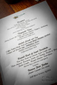 Chef's Best The Brady Experience Menu (Taken by Erb Photography for Mass Foodies).