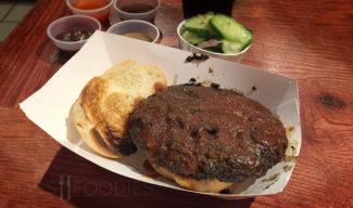 The Bison Burger from BT's Smokehouse in Sturbridge, MA