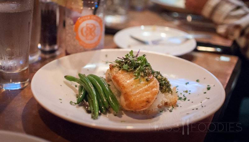 Pan Roasted Sea Bass with Frango Chili From Hangover Pub on Green Street in Worcester