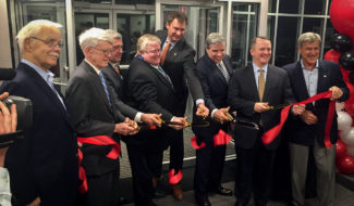 Worcester Officials at the Ribbon Cutting for a New Local Business (submitted)