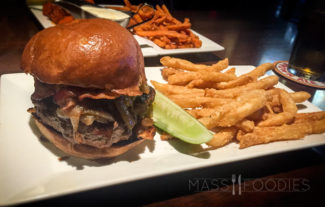 The Turkey Burger from British Beer Company on Shrewsbury Street in Worcester, MA