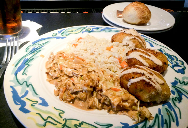 The Sole's Crab Cakes, a selection from the Crab Menu during Buster's visit this Summer