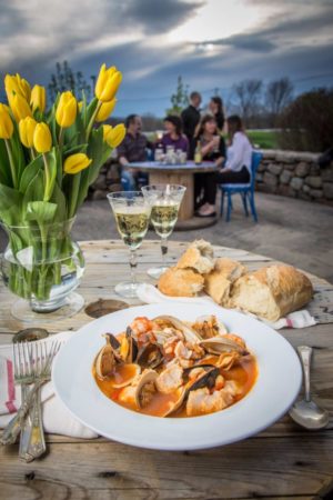 Outdoor Dining At UXLocale in Uxbridge, MA.