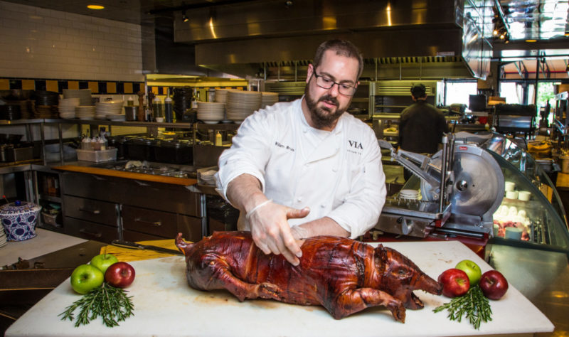 July’s Italian Pig Roast at VIA