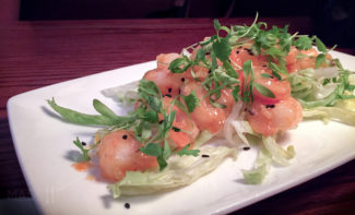 Bang Bang Shrimp (Lightly Fried Baby Shrimp in a Spicy Sweet Thai Chili Sauce) during One Eleven Chop House's Surf & Turf Promotion.
