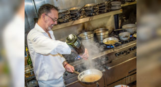 Chef Alex Gjonca Cooking at Nuovo on Shrewsbury Street in Worcester, MA