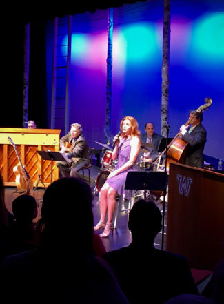 Jessica Phillips performing at Worcester Academy's Performance Center