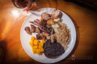 A plate put together by a diner at Terra Brasilis on Shrewsbury Street in Worcester, MA.