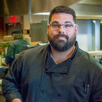 Mark Hawley in the kitchen at VIA Italian Table (Photograph by Alex Belisle)