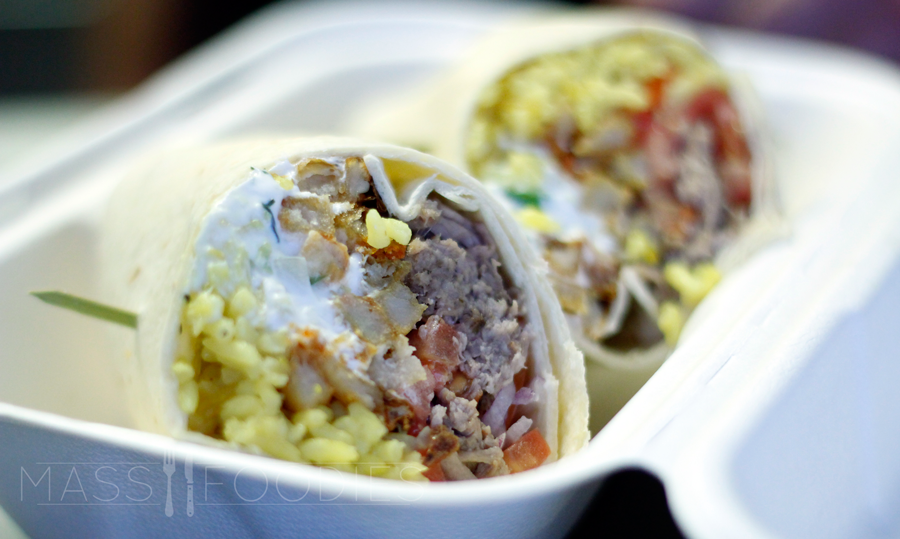 The Greek Burrito from The Sandwich Place in Worcester, MA