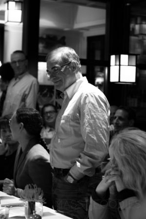 Five Time Tour de France Winner, Bernard Hinault, inspires diners during an exclusive event at The Sole as part of a charity ride hosted by Bikes and Life.