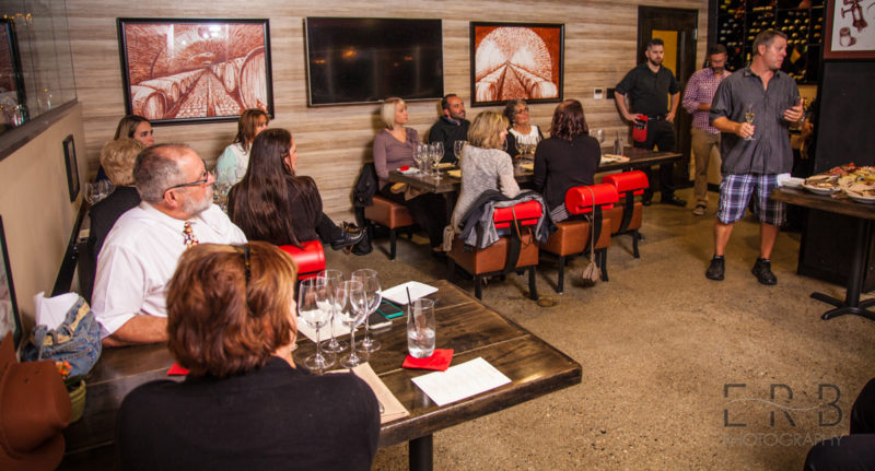 Chef Steve Champagne introducing the first course at the Chef's Best dinner at Bocado in Wellesley, MA.