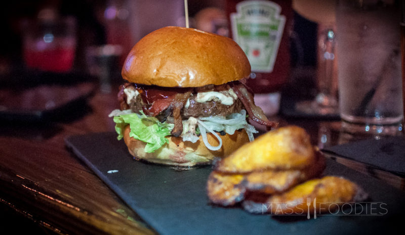 Blast Back to the Era of Prohibition with a Moonshiner Burger at Bootleggers Prohibition Pub