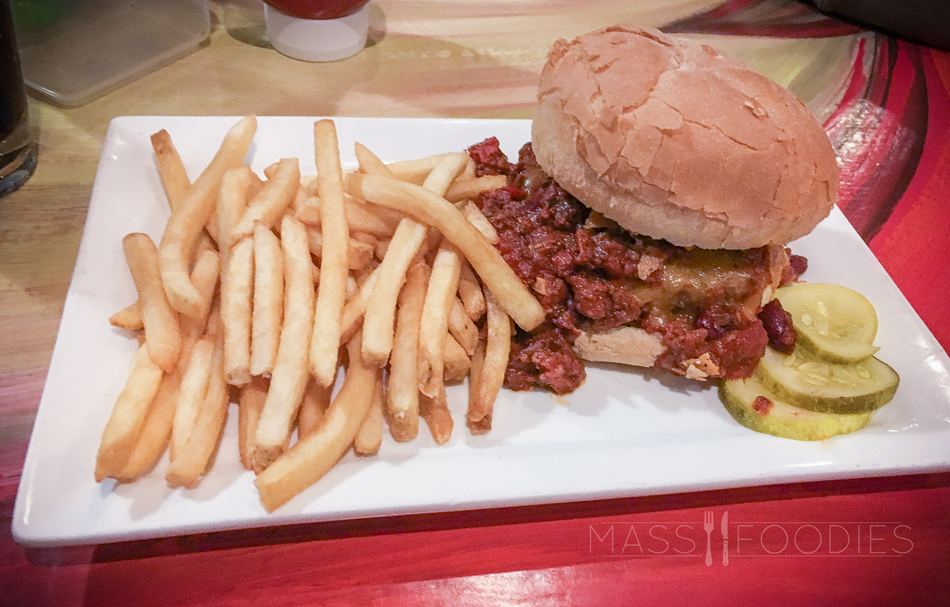 The Trailblazer Burger from The Flying Rhino on Shrewsbury Street in Worcester, MA