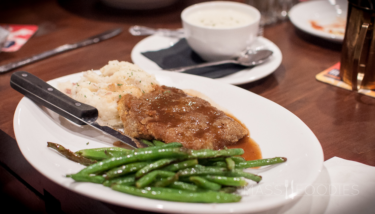 Country Fried Steak at the Oak Barrel Tavern on Grove Street in Worcester, MA