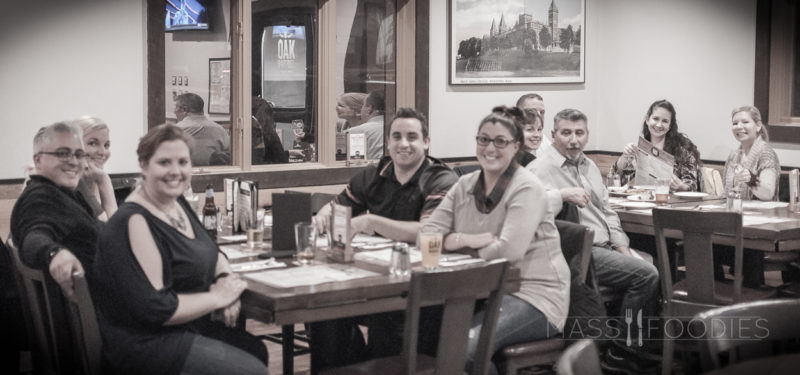 Mass Foodies' Worcester Foodies Group Visiting Oak Barrel Tavern on Grove Street in Worcester, MA
