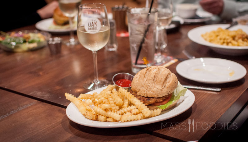 Oak Barrel Tavern Offers A Delicious Veggie Burger Option