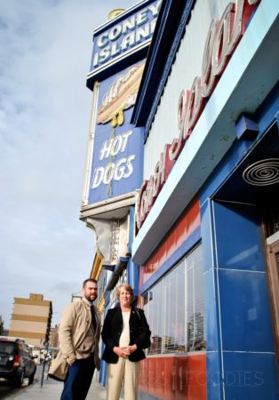 Representatives Mary Keefe and Dan Donahue at Coney Island