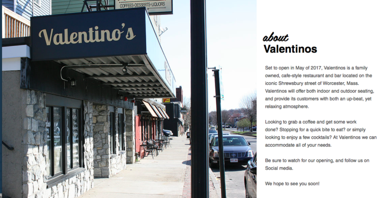 Valentino’s Opening in Shrewsbury Street’s Cafe Dolce Location