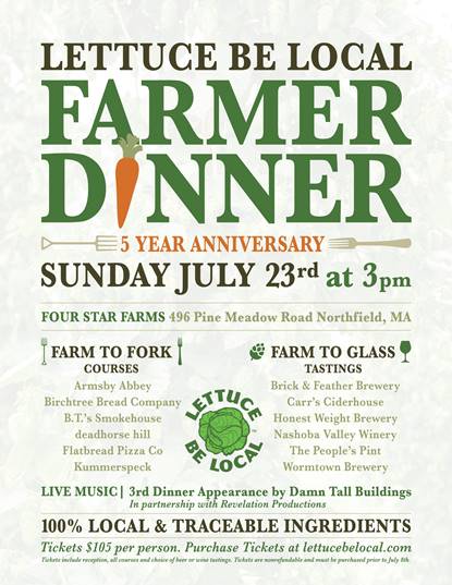 Tickets Now On Sale For 5th Annual Farmer’s Dinner
