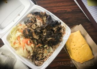 Jamaican Patty from Homestyle Kitchen on Harrison Street in Worcester, MA