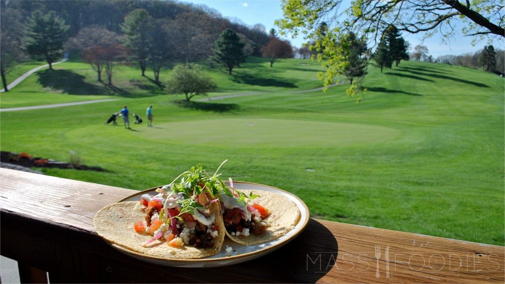 Chorizo Tacos: Housemade chorizo, cotija cheese, pico de gallo and cilantro lime creme from The Civic Kitchen & Drink.