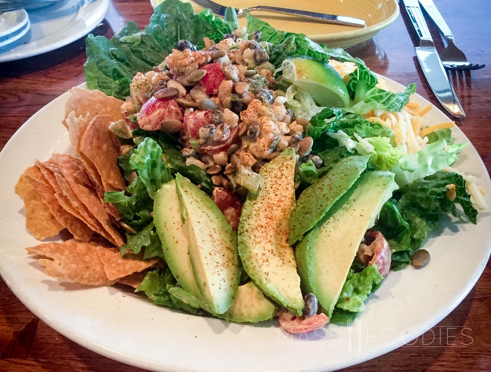 Mexican Salad, served with fresh avocado, and a lime vinaigrette from Nancy's Airfield Cafe in Stow, MA