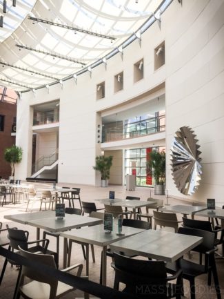 The Atrium Dining Space at the Peabody Essex Museum in Salem, MA