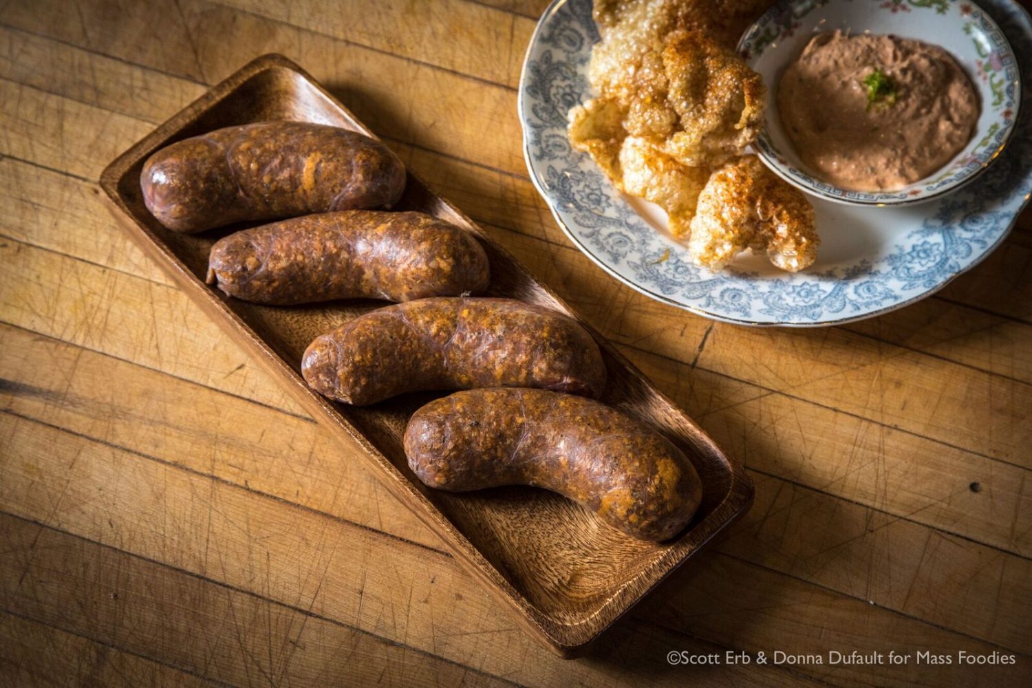 Sausages from Kummerspeck on Water Street in Worcester, MA