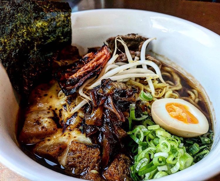 French Onion Ramen from Broth, on Green Street in Worcester, MA