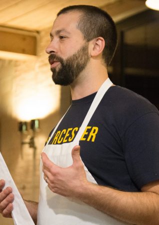 Rob Fecteau during the BirchTree Dinner (Photos by Belisle Photography for Mass Foodies)