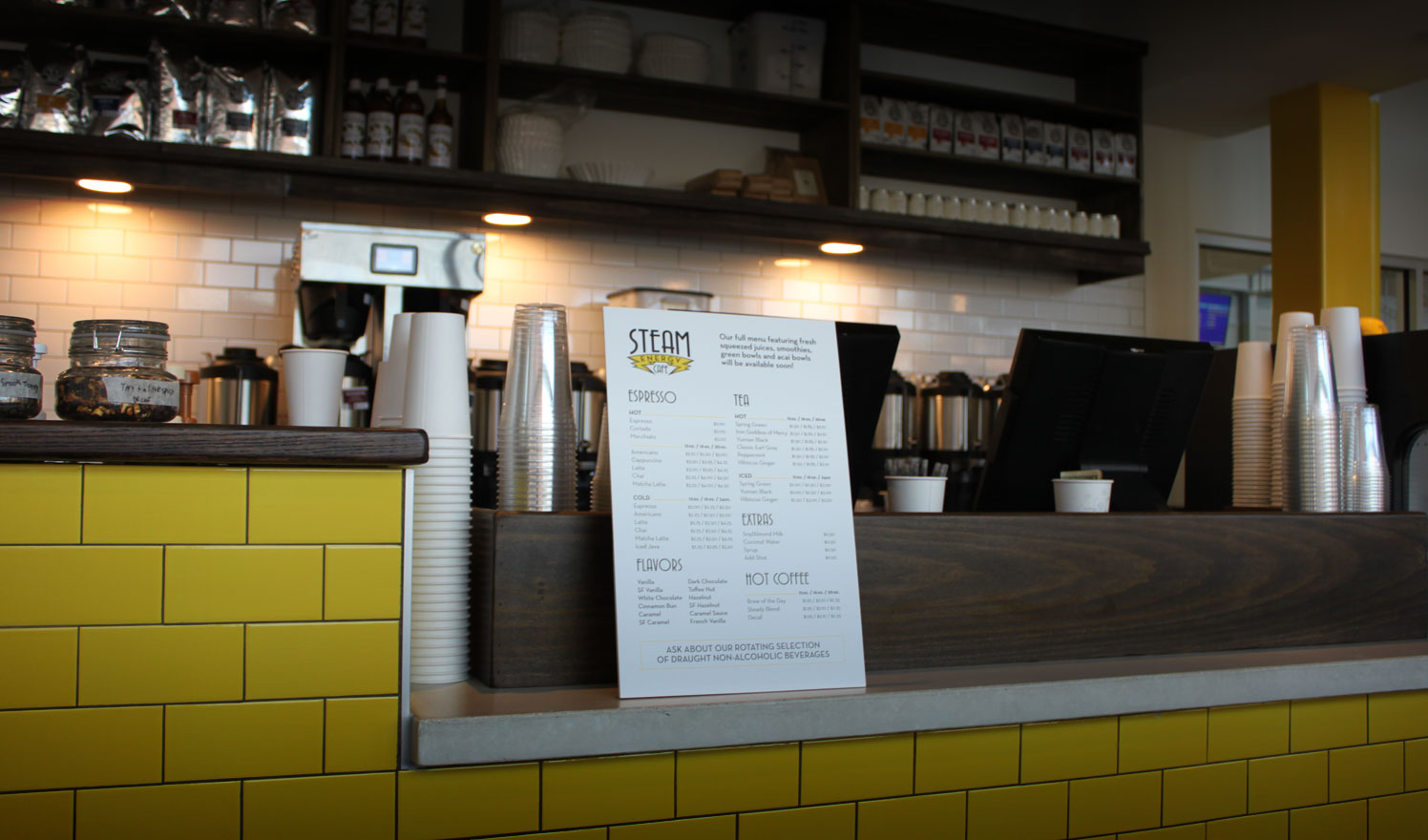 Steam Energy Cafe in Worcester, MA is now open.